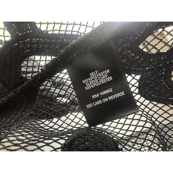 Torrid Mesh Embroidery Long Sleeve Top Plus Size 4 4X Witchy Grunge Whimsigoth - Picture 9 of 14